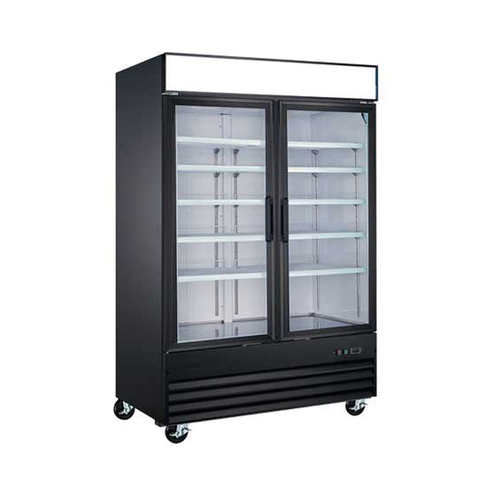 EFI C2-49GDVCX 49" X-Line Glass 2-Door Refrigerated Merchandiser - 25 Cu. Ft.