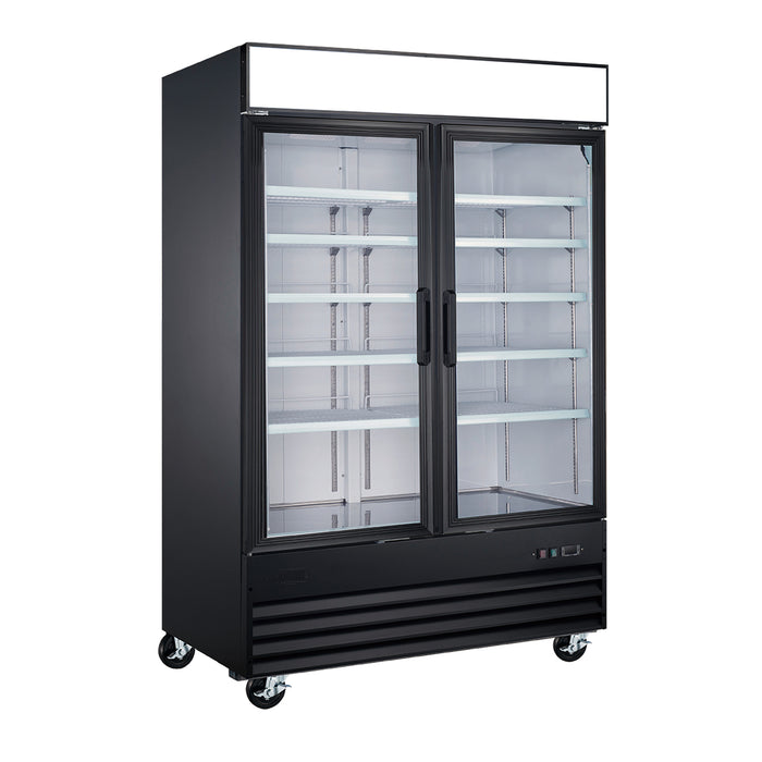 EFI C2-53GDVCX 53" X-Line Glass 2-Door Refrigerated Merchandiser - 45 Cu. Ft.
