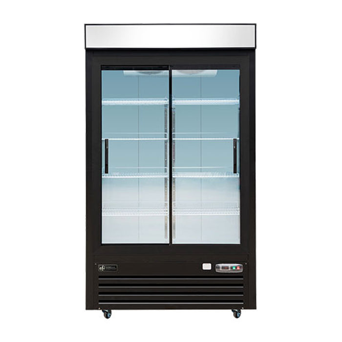 EFI C2S-48GD 48" Glass Sliding 2-Door Refrigerated Merchandiser - 41.3 Cu. Ft.