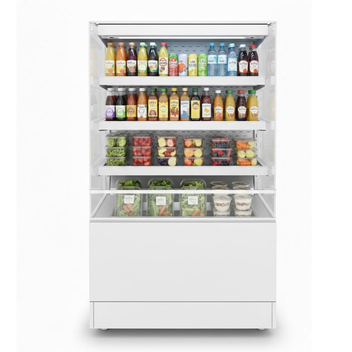 Igloo 24" White High Profile Open Display Merchandiser - C2URHOMP2