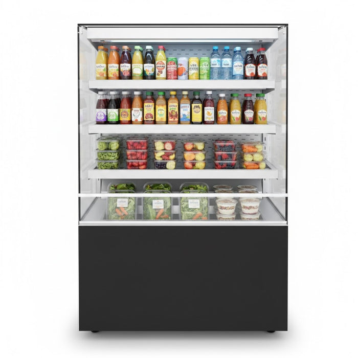 Igloo 36" Black High Profile Open Display Merchandiser - C2URHOMP3
