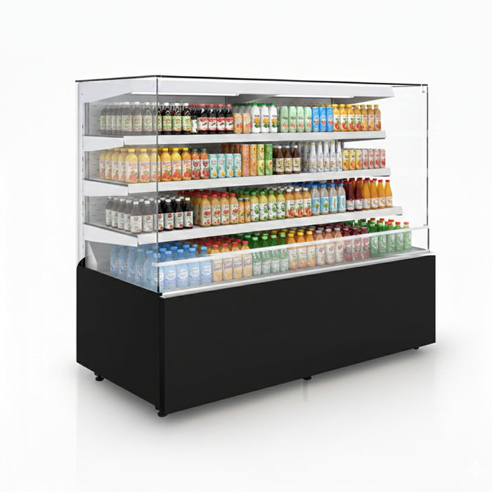 Igloo 71" Black High Profile Open Display Merchandiser - C2URHOMP6