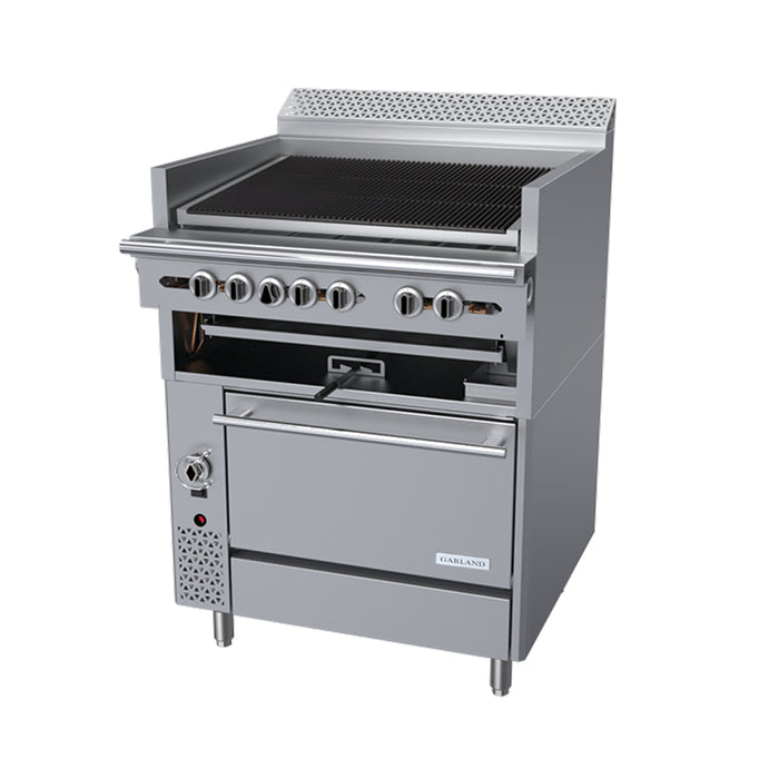 (SHOWROOM MODEL) Garland C36-ARR 36" Cuisine Series Cast-Iron Natural Gas Radiant Charbroiler Range with Standard Oven - 148,000 BTU