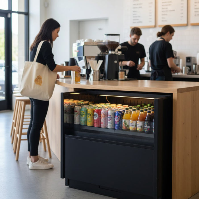 Structural Concepts 47" Self-Service Air Curtain Undercounter Merchandiser - C43R-UC