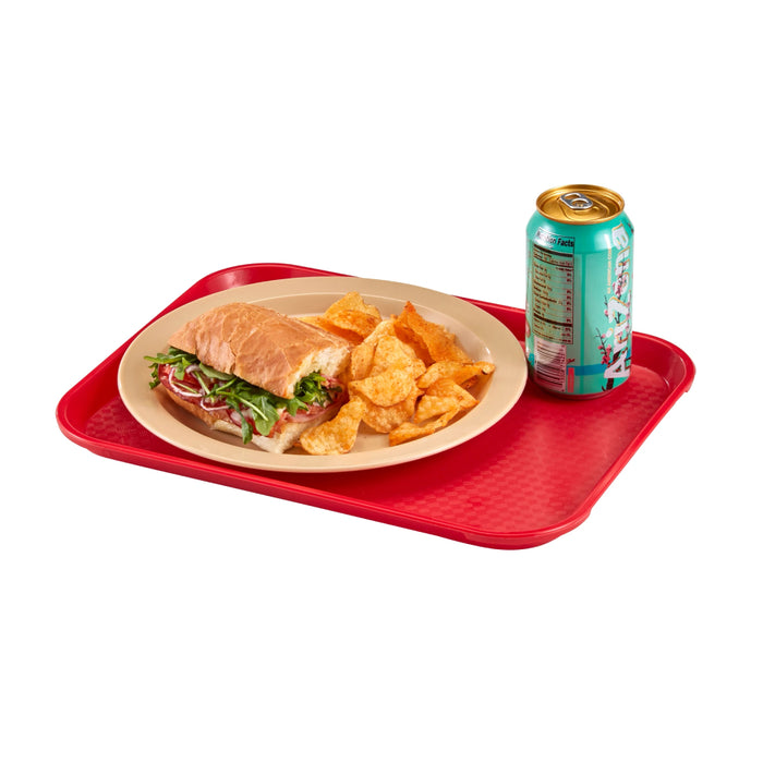 Cambro 1014FF163 10" x 14" Fast Food Tray - Red