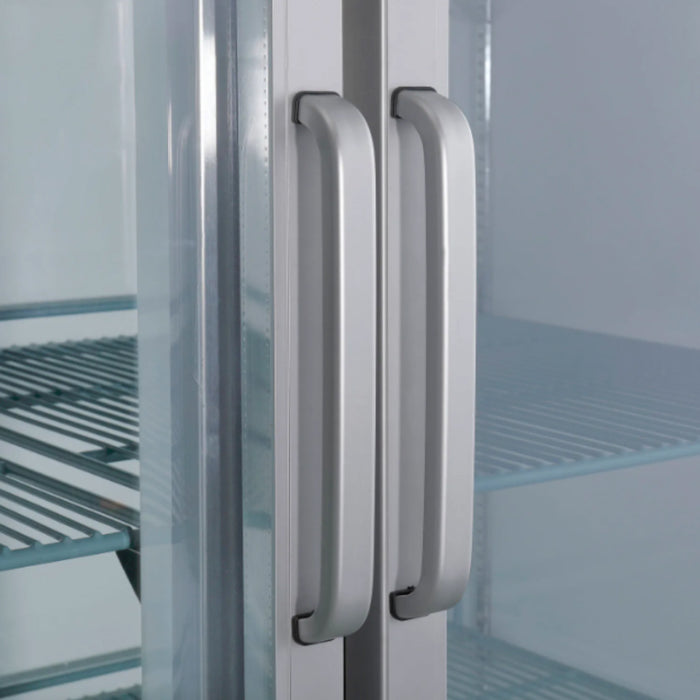 EconoCold 54" 2-Glass Door Stainless Steel Reach-In Refrigerator - CFD-2RR-G-HC