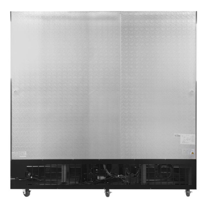 EconoCold 80" Solid 3-Door Stainless Steel Reach-In Freezer - CFD-3FF-HC