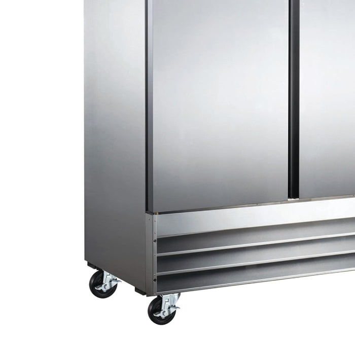 EconoCold 80" Solid 3-Door Stainless Steel Reach-In Refrigerator - CFD-3RR-HC