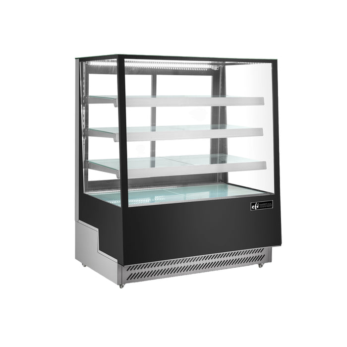 EFI CGSM-3557 35" Square Glass Refrigerated Display Case - 17.9 Cu. Ft.