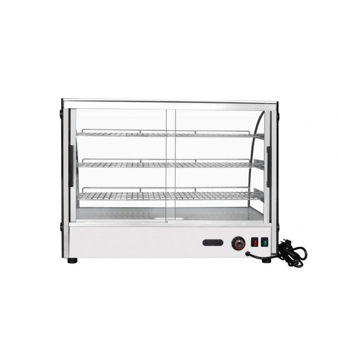 Atosa CHDC-56 35" Curve Glass Countertop Heated Display Case - 5.6 Cu. Ft.