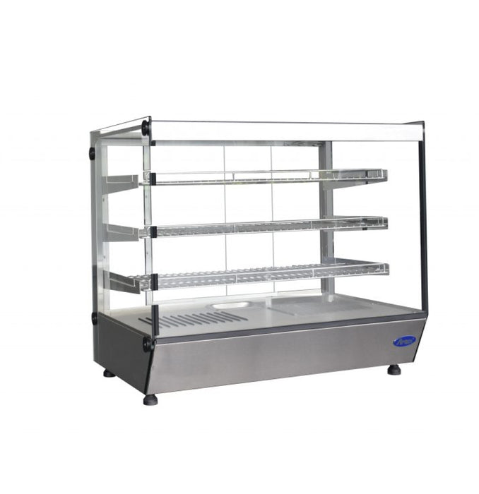 Atosa CHDS-53 27" Square Glass Countertop Heated Display Case - 5.3 Cu. Ft.