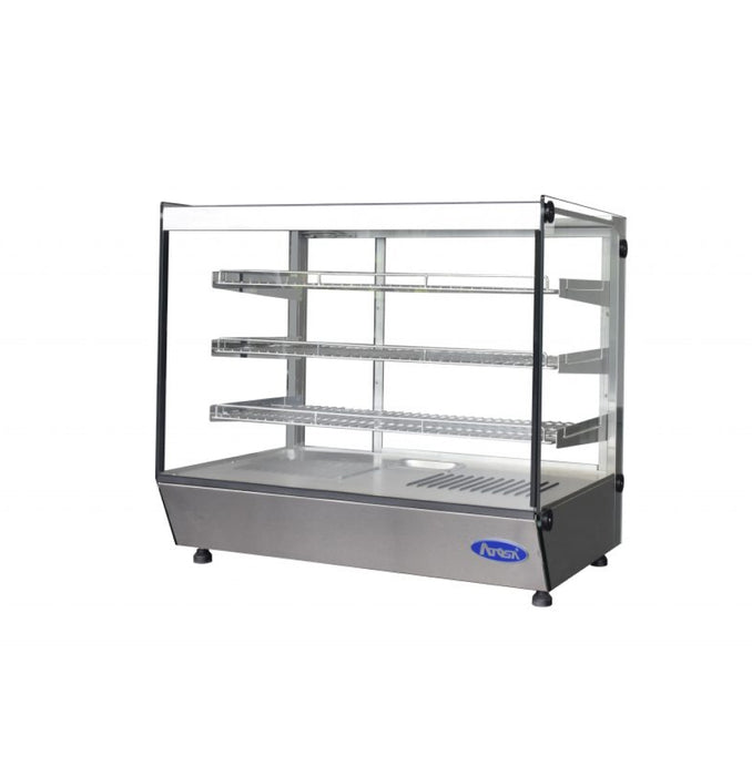 Atosa CHDS-53 27" Square Glass Countertop Heated Display Case - 5.3 Cu. Ft.