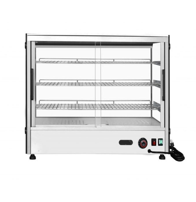 Atosa CHDS-53 27" Square Glass Countertop Heated Display Case - 5.3 Cu. Ft.