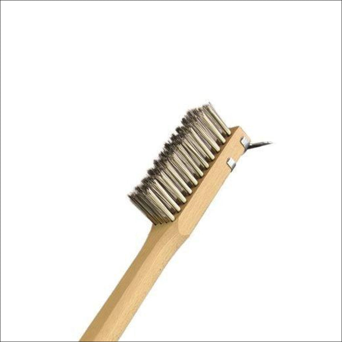Nella 20" Long Handled Stainless Steel BBQ Brush with Grill Scraper
