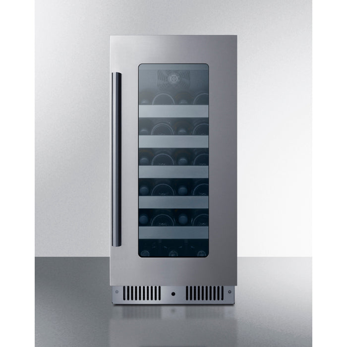 Summit CL155WC1 15" Single Zone Wine Cooler - 23 Bottles