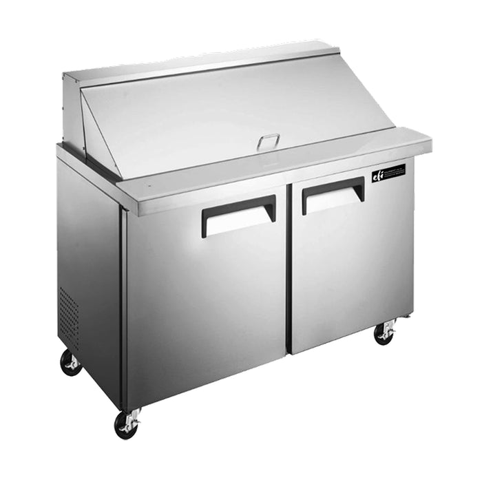 EFI CMDR2-36VCX 36" X-Line 2-Door Mega Top Refrigerated Sandwich Prep Table - 9 Cu. Ft.