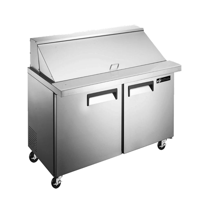 EFI CMDR2-48VCX 48" X-Line 2-Door Mega Top Refrigerated Sandwich Prep Table - 9.5 Cu. Ft.