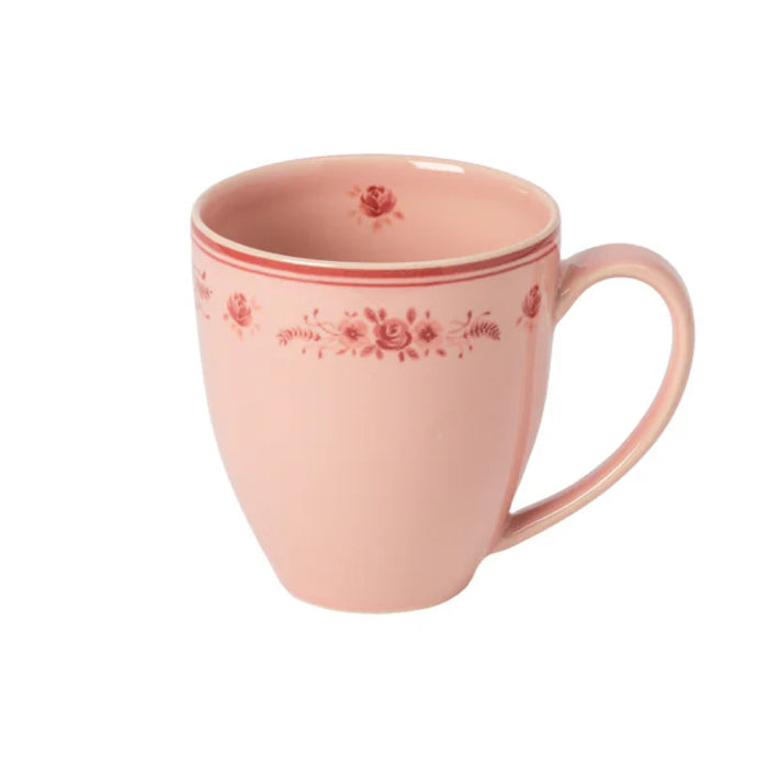 Costa Nova 14 Oz. Vila Pink-Red Floral Stoneware Mug