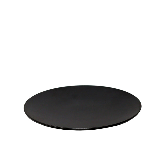 Nella 10" Matte Black Porcelain Plate - CP10109 BK
