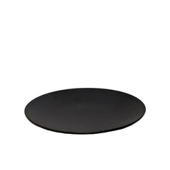 Nella 10" Black Round Coupe Porcelain Plate - 24/Case - CP10109 BK
