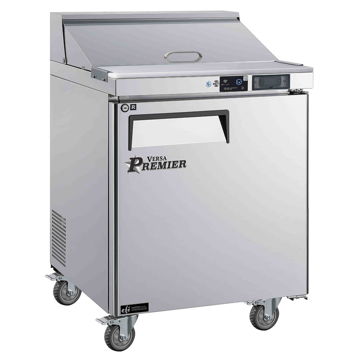 EFI Premier CSDR1-27VCP-R 27" 1-Door Stainless Steel Refrigerated Salad / Sandwich Prep Table with Right Hinge - 7.1 Cu. Ft.