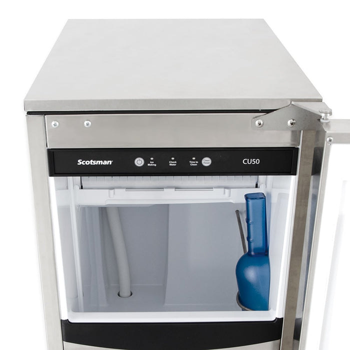 Scotsman CU50PAX-1 15" Prodigy Air Cooled Undercounter Gourmet Cube Ice Machine with Pump Drain - 65 Lbs.