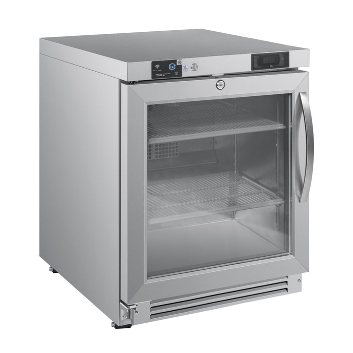 EFI Premier CUDR1-FB-24GDVCP 24" 1-Glass Door Undercounter Refrigerator - 4.2 Cu. Ft.