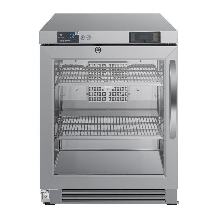 EFI Premier CUDR1-FB-24GDVCP 24" 1-Glass Door Undercounter Refrigerator - 4.2 Cu. Ft.