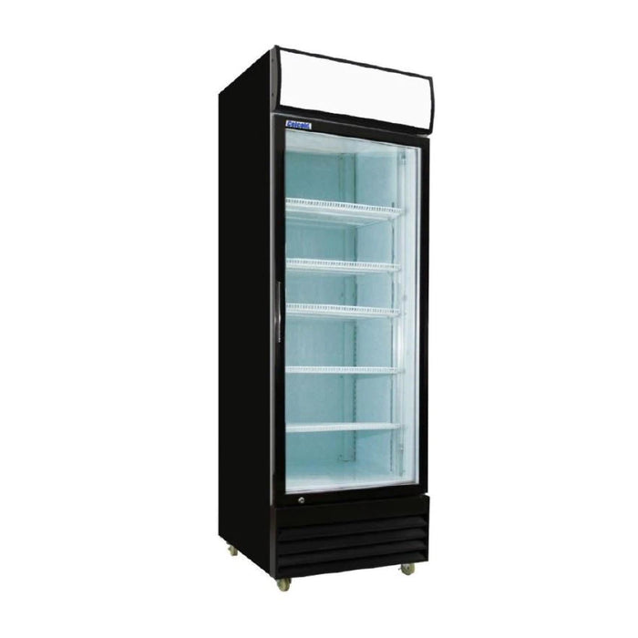 Celcold CUR23GD 27" Upright Glass Door Merchandising Cooler - 22.5 cu. ft.