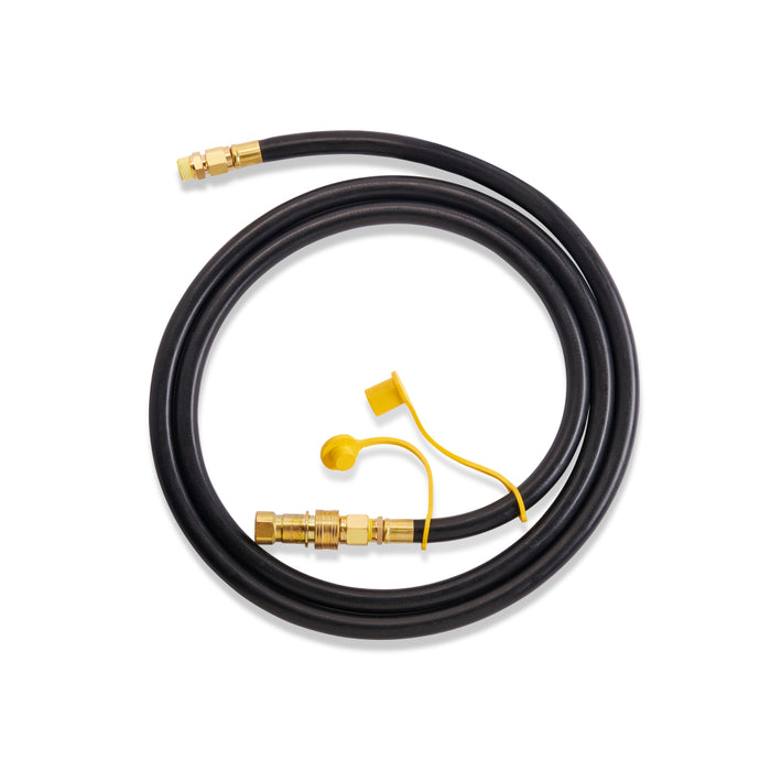 Crown Verity ZCV-NGH05-20 20’ Natural Gas Hose with Quick Disconnect - 0.5” Diameter
