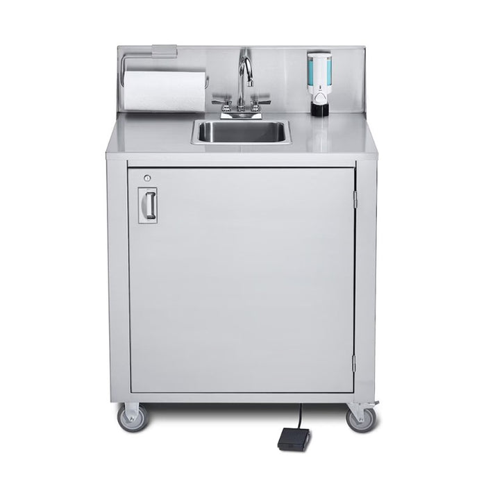 Crown Verity 34" x 25" CV-PHS-1 Single Bowl Hot/Cold Portable Hand Sink