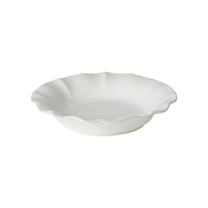 Costa Nova 9.75" Rosa White Round Stoneware Soup/Pasta Plate - 6/Case - DAP251-WHI
