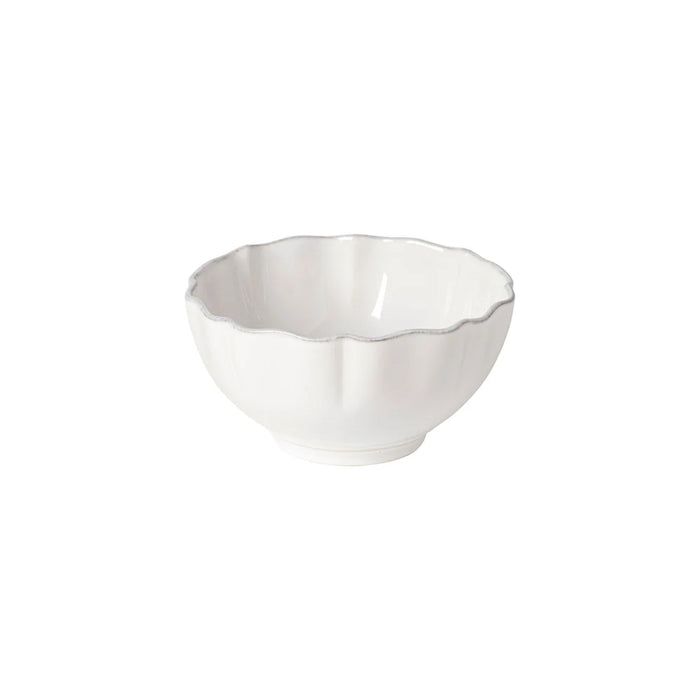 Costa Nova 22.37 Oz. Rosa White Round Stoneware Soup/Cereal Bowl - 6/Case - DAS161-WHI