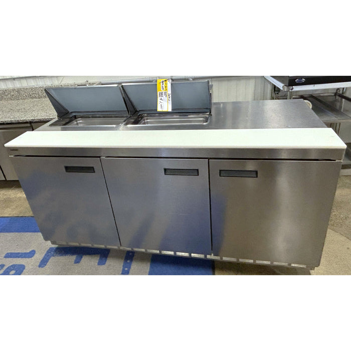 (DEMO) Delfield 4472N-12 72" 3-Door Refrigerated Salad/Sandwich Prep Table