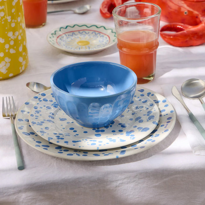 Costa Nova 8.75" Rafaela Cornflower Blue Round Stoneware Salad/Dessert Plate - DEP221-CBL