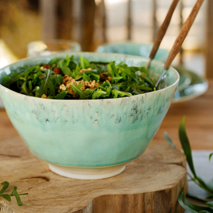 Costa Nova 9.5" Madeira Blue Round Stoneware Serving Bowl - DES241-BLU
