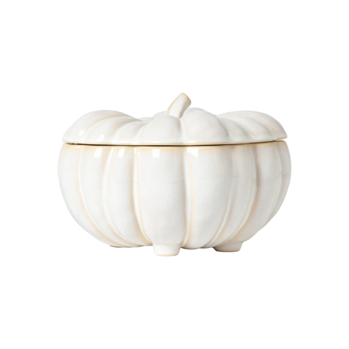 Costa Nova 62.25 Oz. Silvina Fennel White Stoneware Large Pumpkin Casserole Dish - DH221-FWH