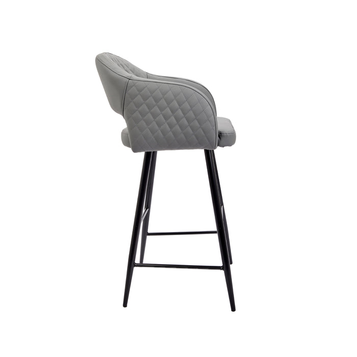 Nella Diamond Grey Bar Stool