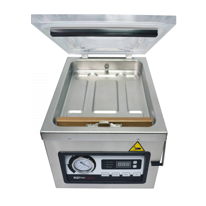 Eurodib Diablo 17D Chamber Vacuum Sealer with 17" Seal Bar and 24m³h Vacuum Pump