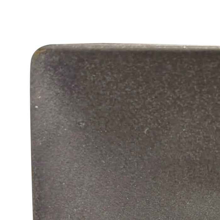 Nella 11.6" Black Square Porcelain Azia Plate - 12/Case - 50112BK