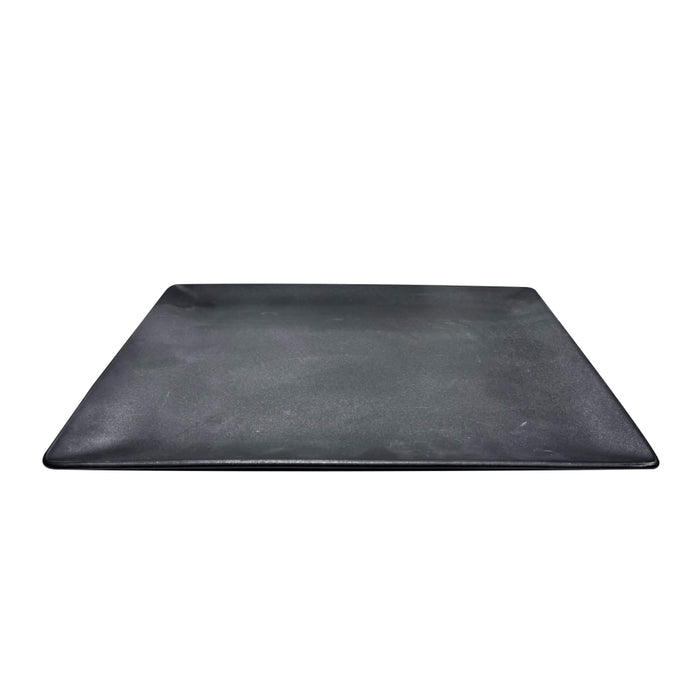 Nella 11.6" Black Square Porcelain Azia Plate - 12/Case - 50112BK
