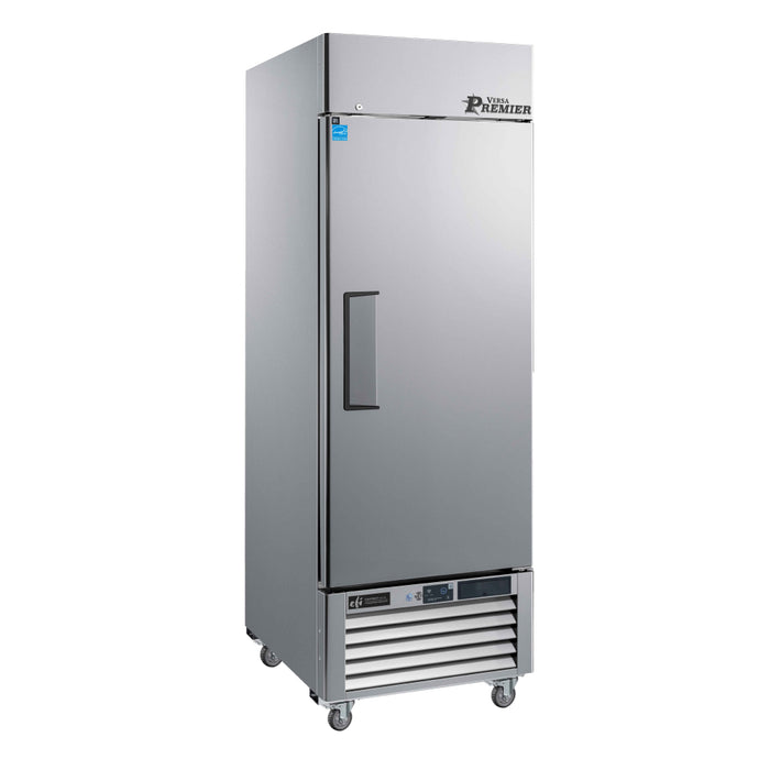 EFI Premier C1-27VCP-R 27" Bottom Mount Solid 1-Door Stainless Steel Reach-In Refrigerator, Right Hinge - 19.3 Cu. Ft.