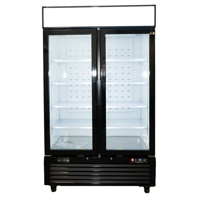 EFI C2-48GDVC 48" Glass 2-Door Refrigerated Merchandiser - 36.8 Cu. Ft.