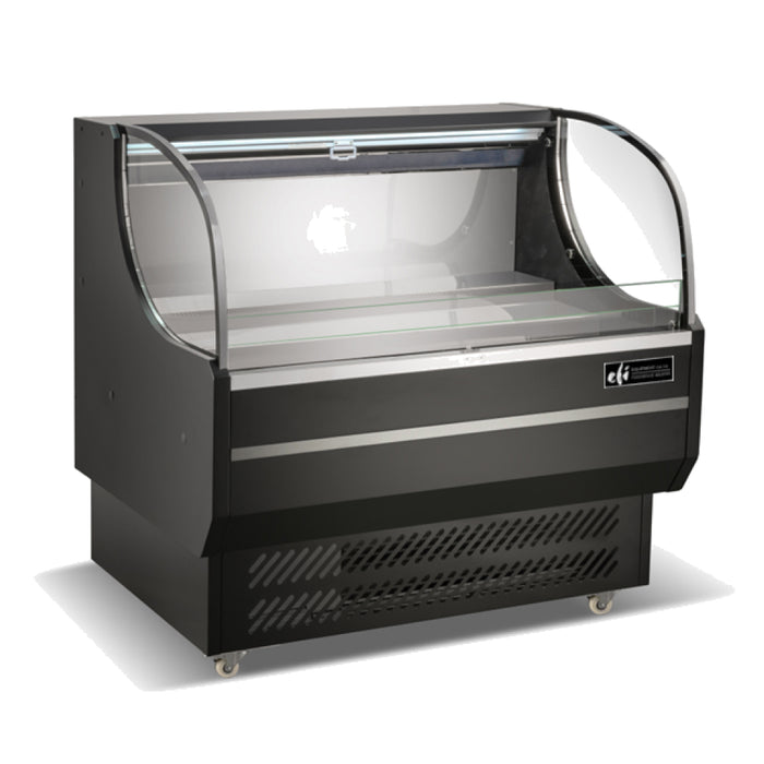 EFI CGOM-5151 47" Curved Refrigerated Open Air Floor Merchandiser - 10.4 Cu. Ft.
