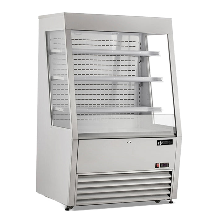 EFI CGOM-3659S 36" Stainless Steel Curved Refrigerated Open Air Merchandiser - 11.3 Cu. Ft.