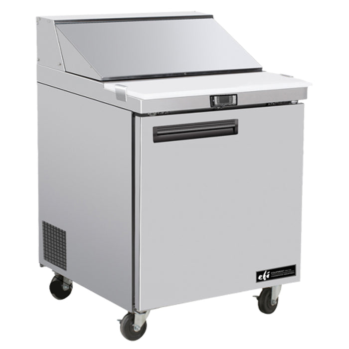 EFI CSDR1-27VC-R 27" 1-Door Stainless Steel Salad / Sandwich Refrigerated Prep Table - 7.2 Cu. Ft.
