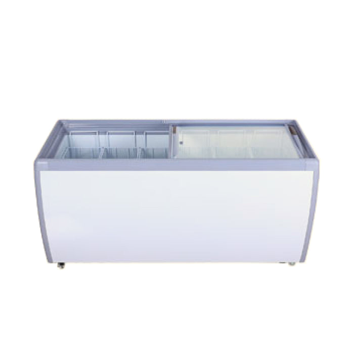 EFI FCFG-71 71" Chest Freezer with Flat Glass Top - 20.1 Cu. Ft.