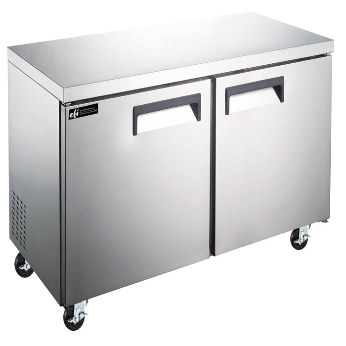 EFI FUDR2-36VCX 36" X-Line 2-Door Stainless Steel Undercounter Freezer - 8.2 Cu. Ft.
