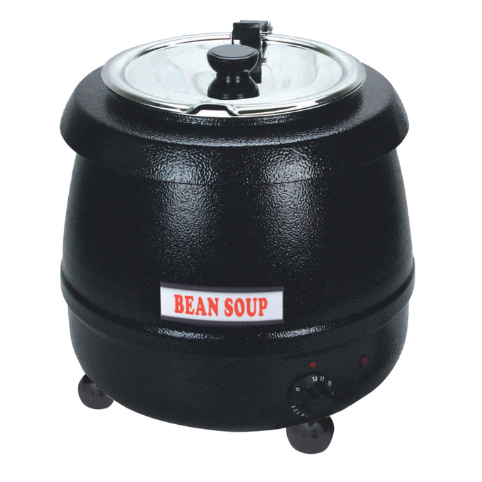 EFI SA-SKPTBK10 10 L Black Soup Kettle Pot with Stainless Steel Lid