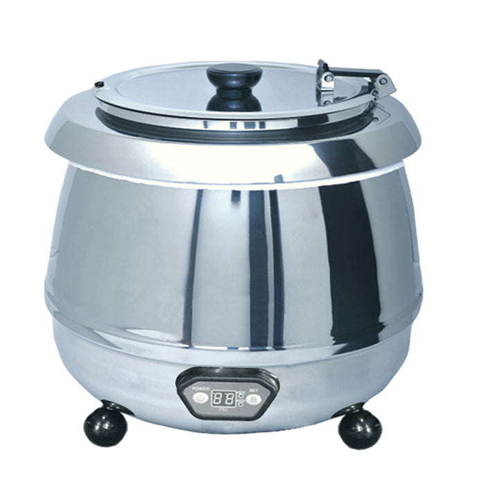 EFI SA-SKPTSSDD10 10 L Stainless Steel Soup Kettle Pot with Digital Display
